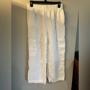 C&C California White Linen Pants cargo